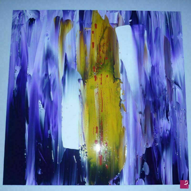 quadri in vendita online - Deep violet: Light in presence