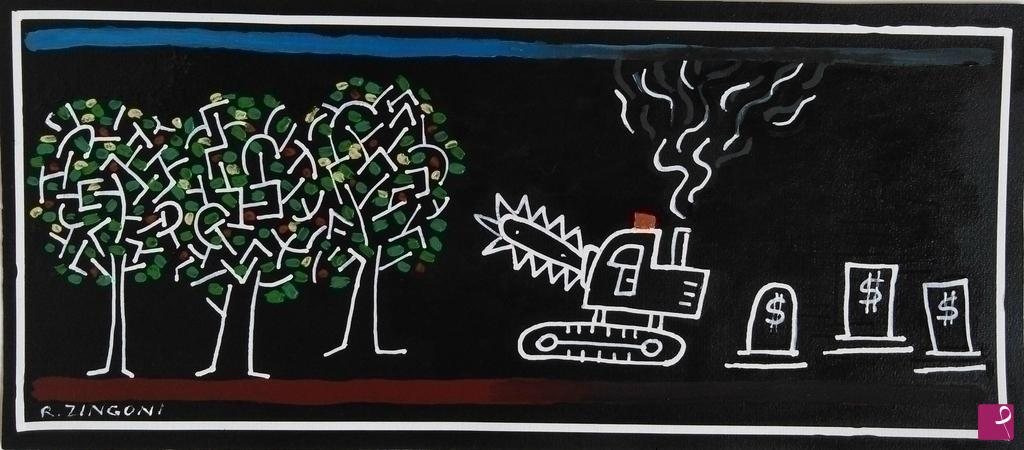 quadri in vendita online - Deforestazione