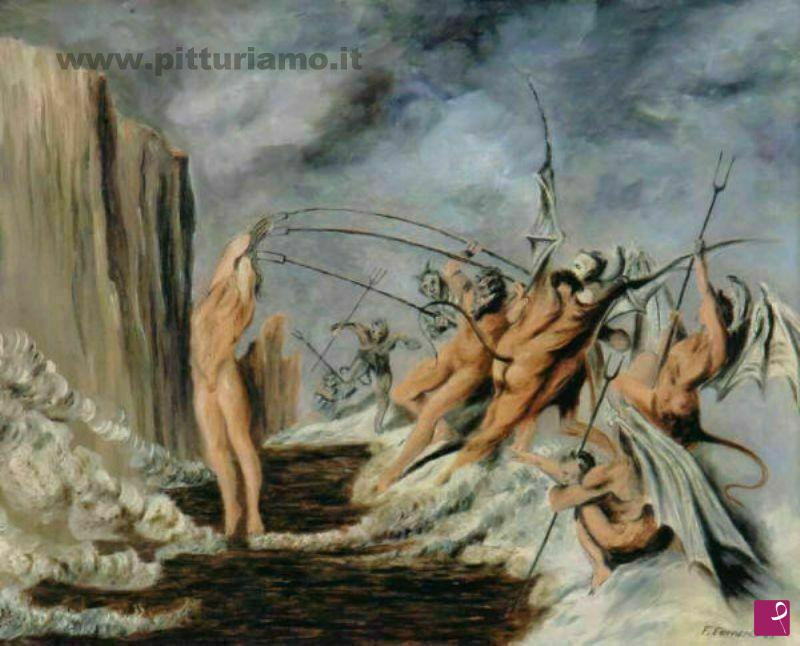 quadri in vendita online - Demoni e Barattieri