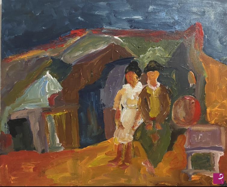 quadri in vendita online - Deportati in Baragan 