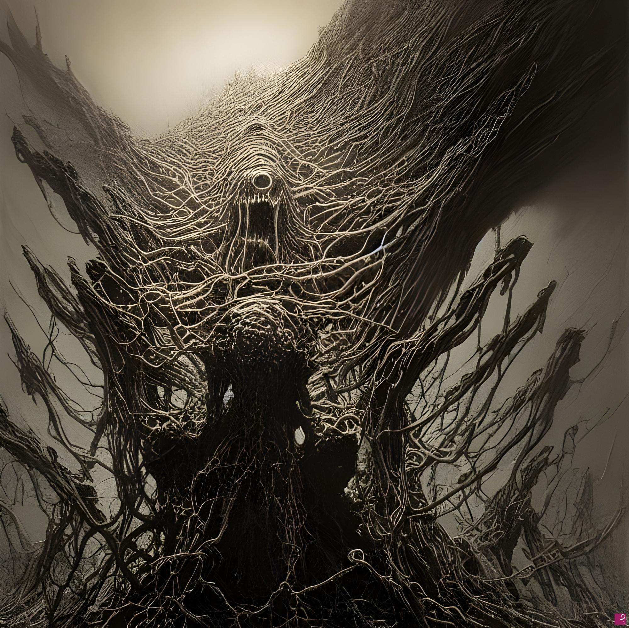quadri in vendita online - Descending Into Despair
