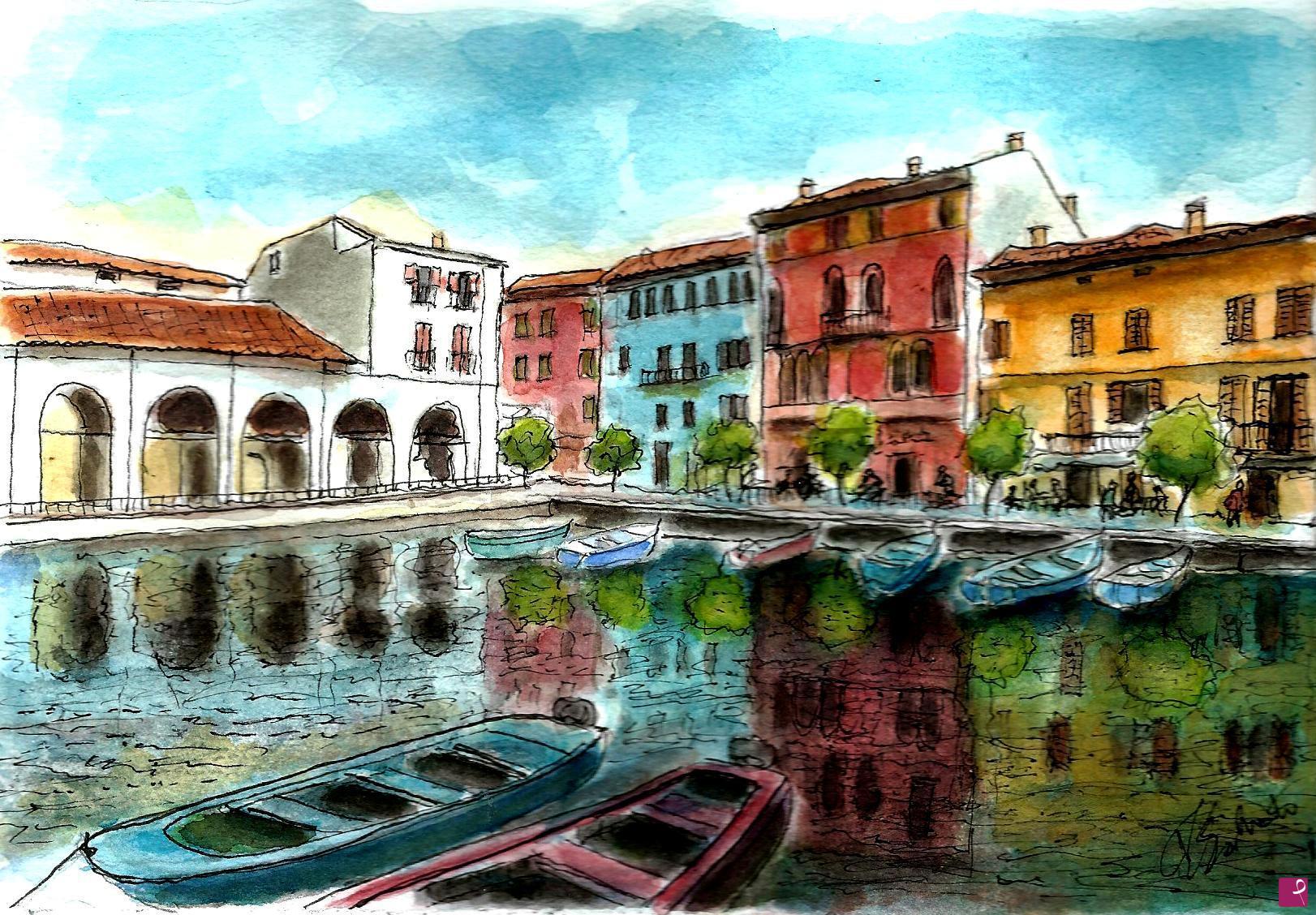quadri in vendita online - Desenzano del Garda - Porto Vecchio