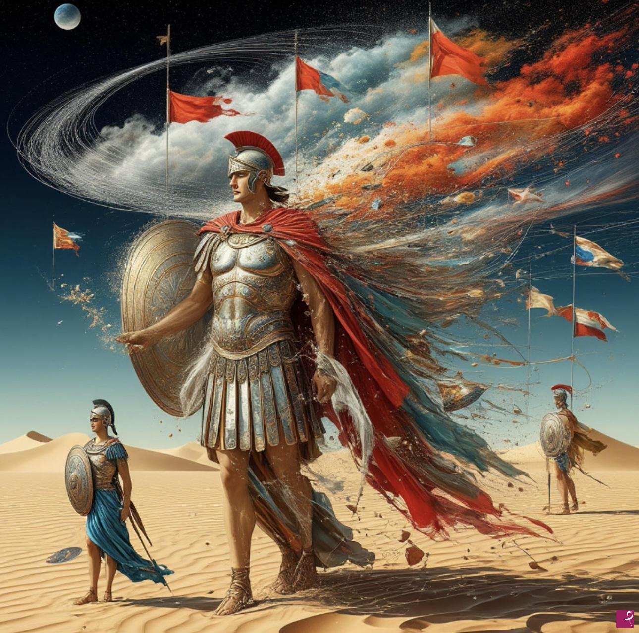 quadri in vendita online - Desert knight 
