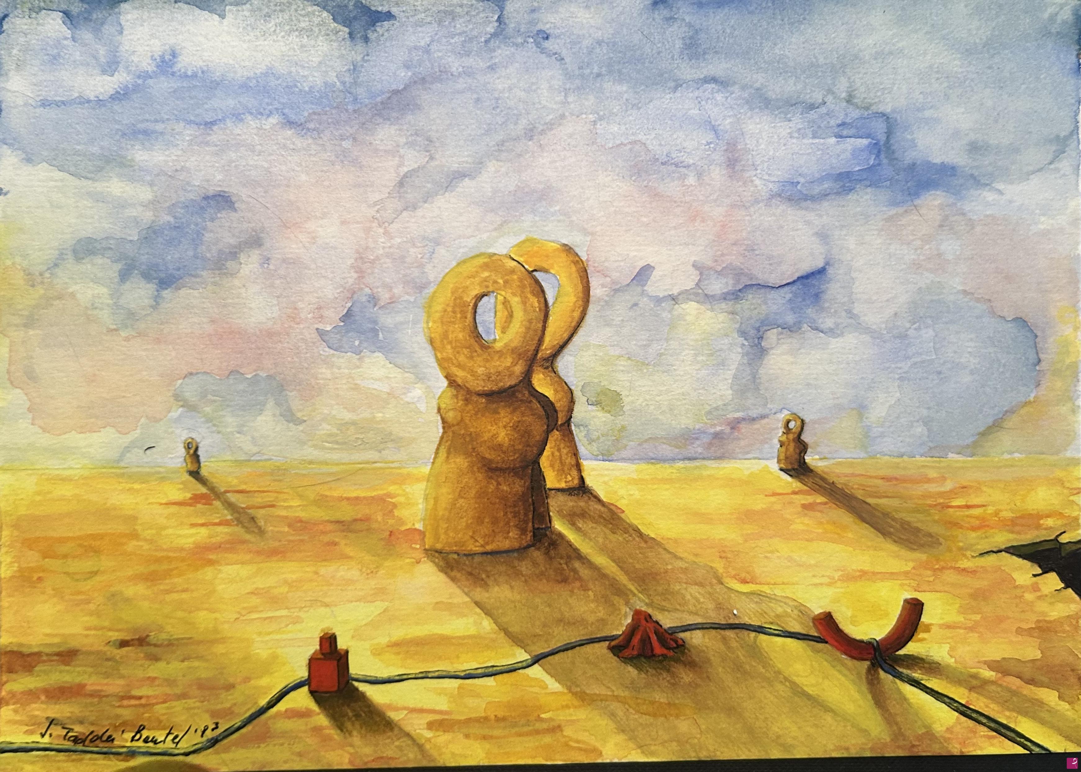 quadri in vendita online - Deserto di anime 