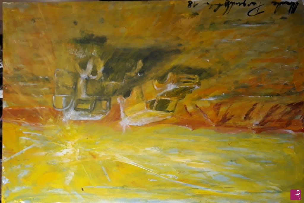 quadri in vendita online - deserto giallo