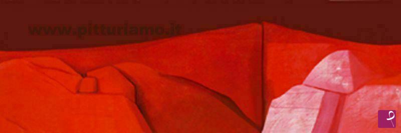 quadri in vendita online - Deserto Rosso