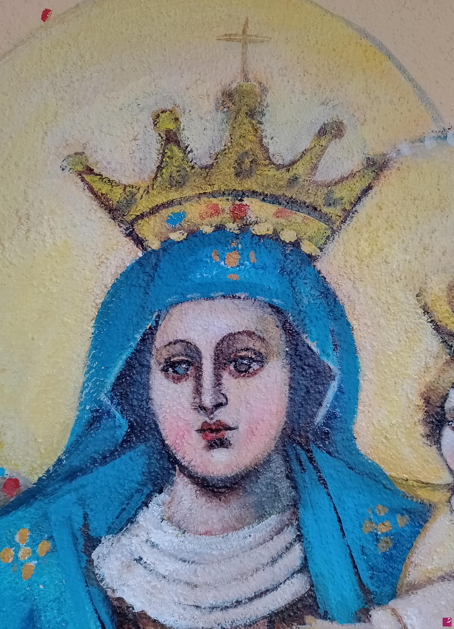 quadri in vendita online - Dettaglio Affresco Achiropita 
