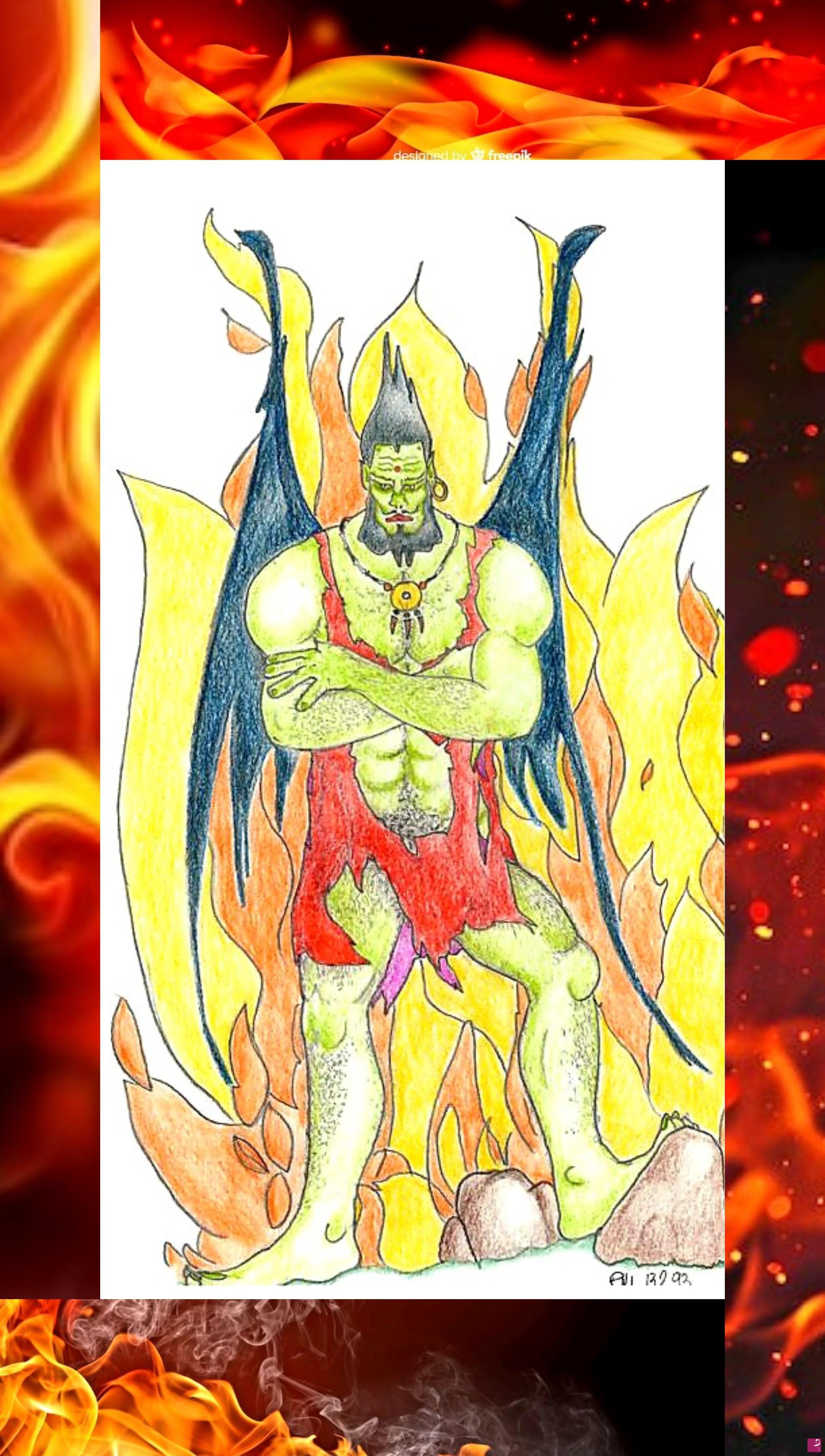 quadri in vendita online - DEVIL IN RED
