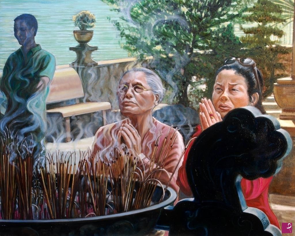 quadri in vendita online - Devozione (Hanoi 2012)