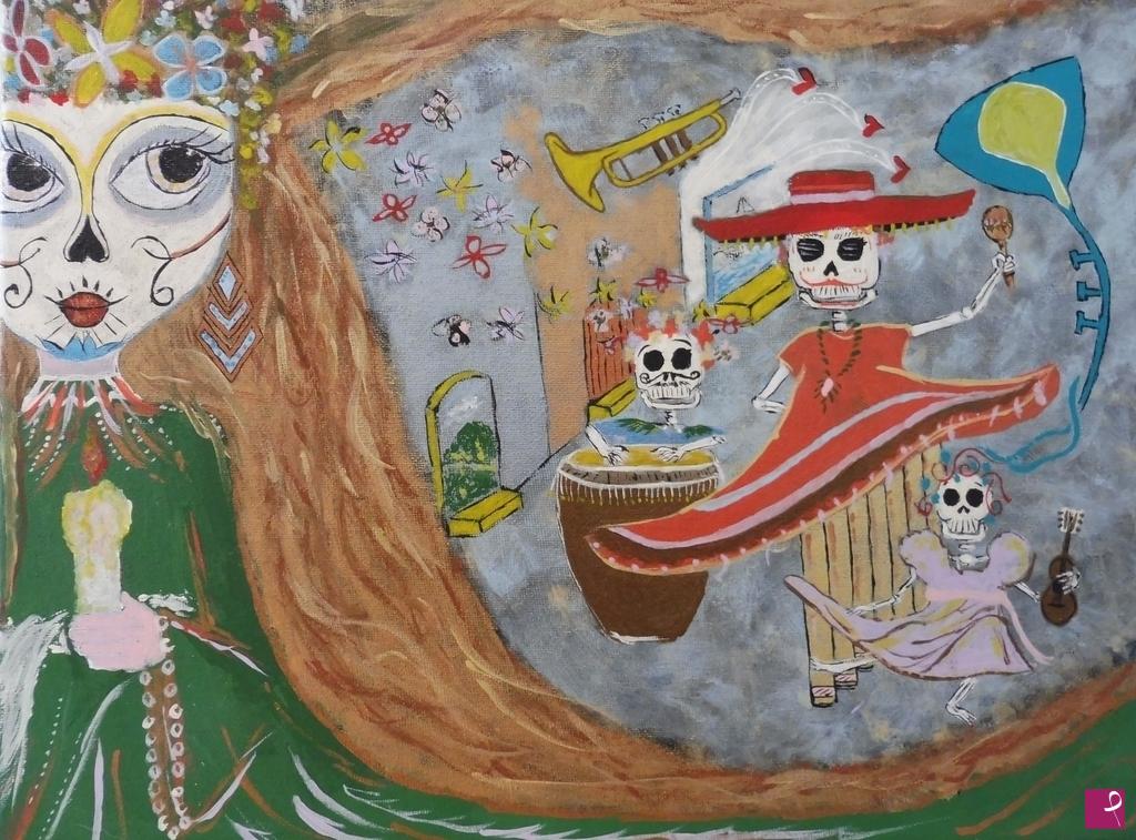 quadri in vendita online - dia de los muertos