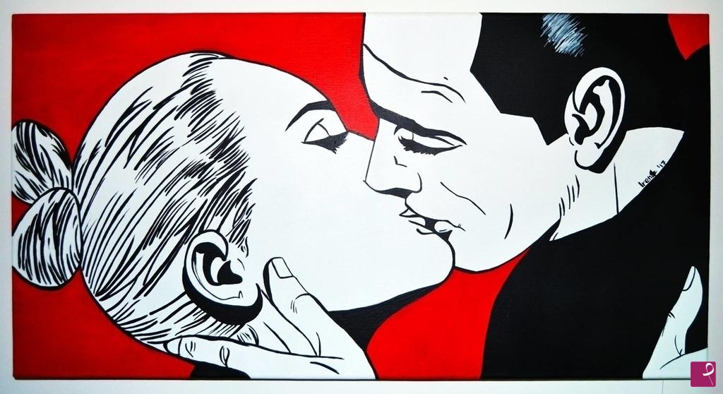 quadri in vendita online - "Diabolik e Eva Kant " (1)