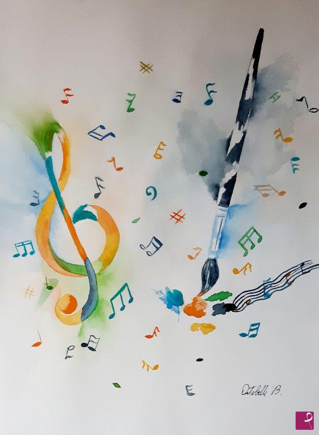 quadri in vendita online - Dipingere la musica