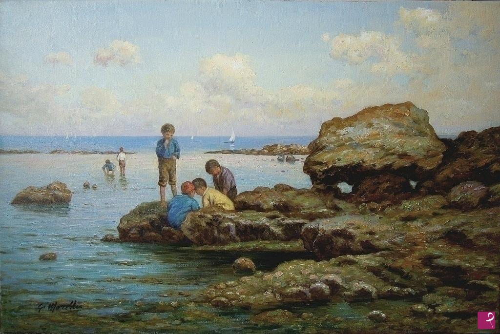 quadri in vendita online - Dipinti in vendita - Piccoli pescatori