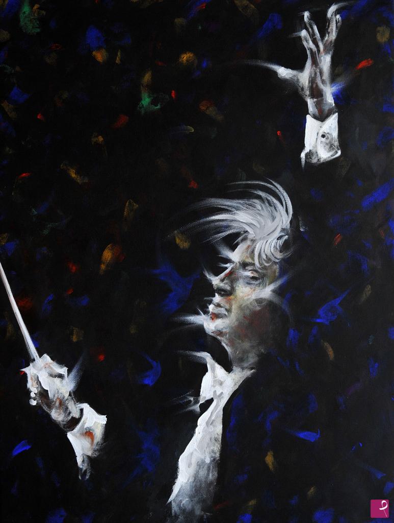 quadri in vendita online - Direttore d'orchestra  - Allegro Vivo -