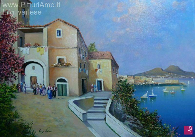 quadri in vendita online - Discesa di Posillipo (NA)