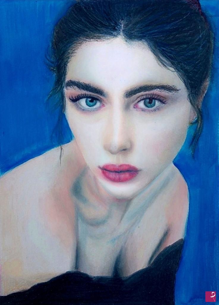 quadri in vendita online - Disegno di ragazza 