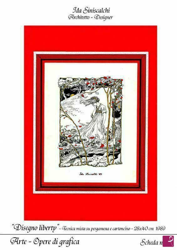 quadri in vendita online - Disegno liberty