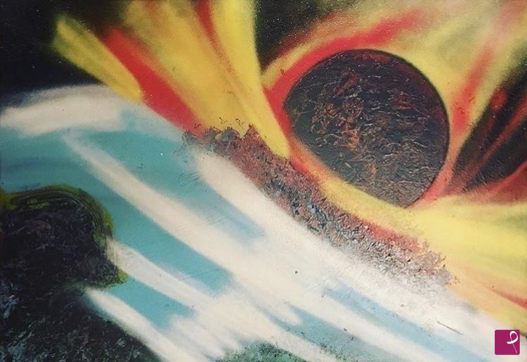quadri in vendita online - Distruzione da parte di Nibiru