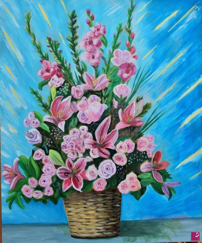 quadri in vendita online - diverse tonalità di rosa