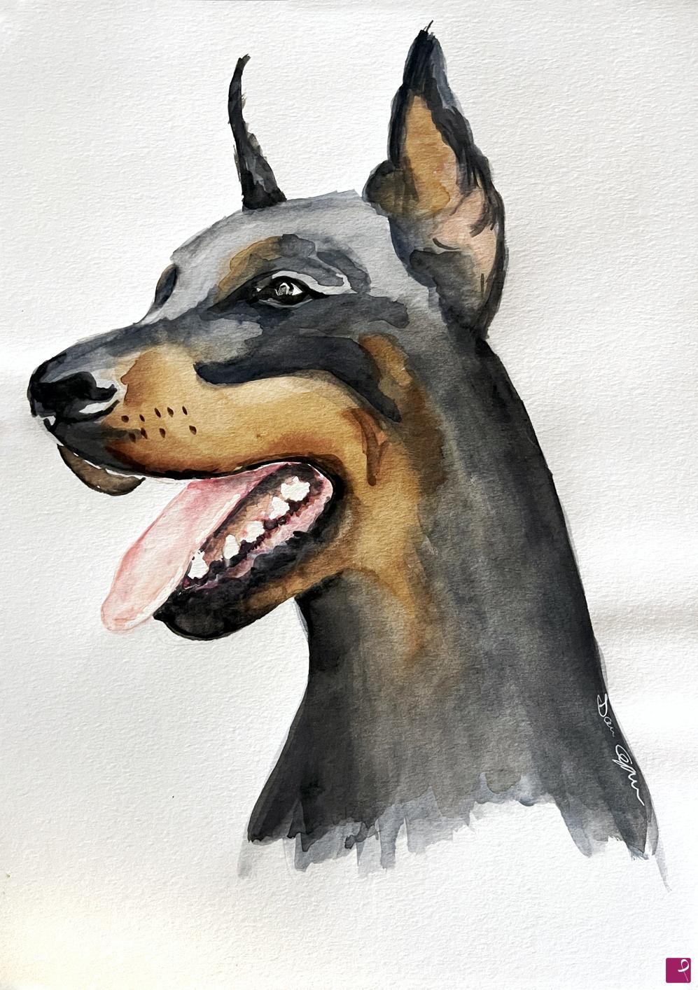 quadri in vendita online - doberman