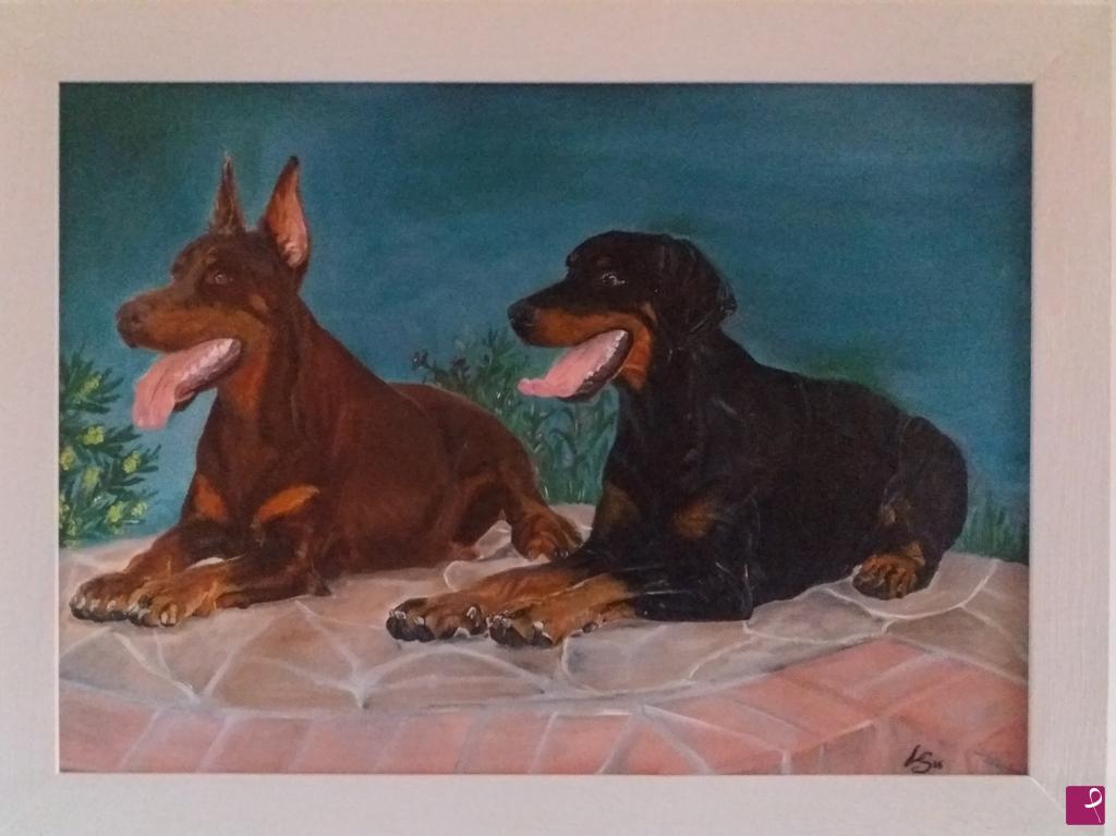 quadri in vendita online - Dobermann (2016)