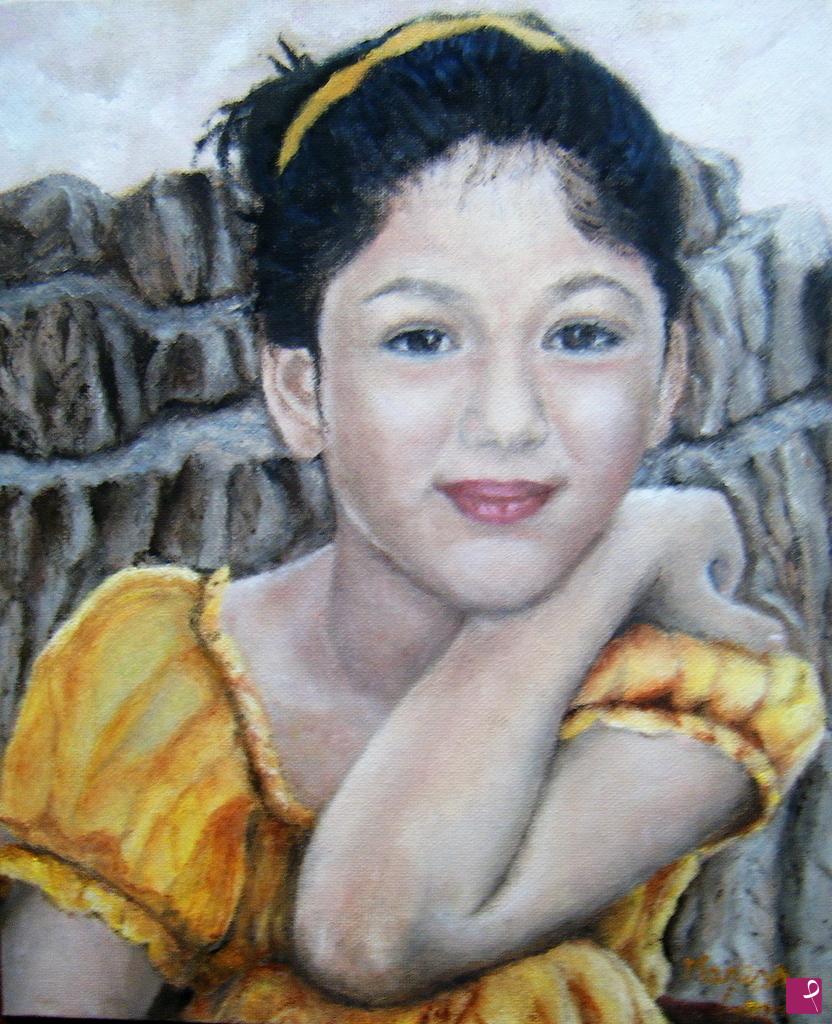 quadri in vendita online - Dolce bambina