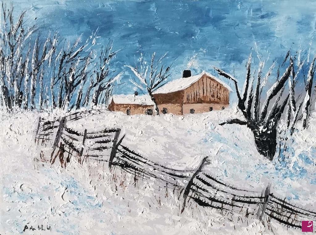 quadri in vendita online - Dolce inverno