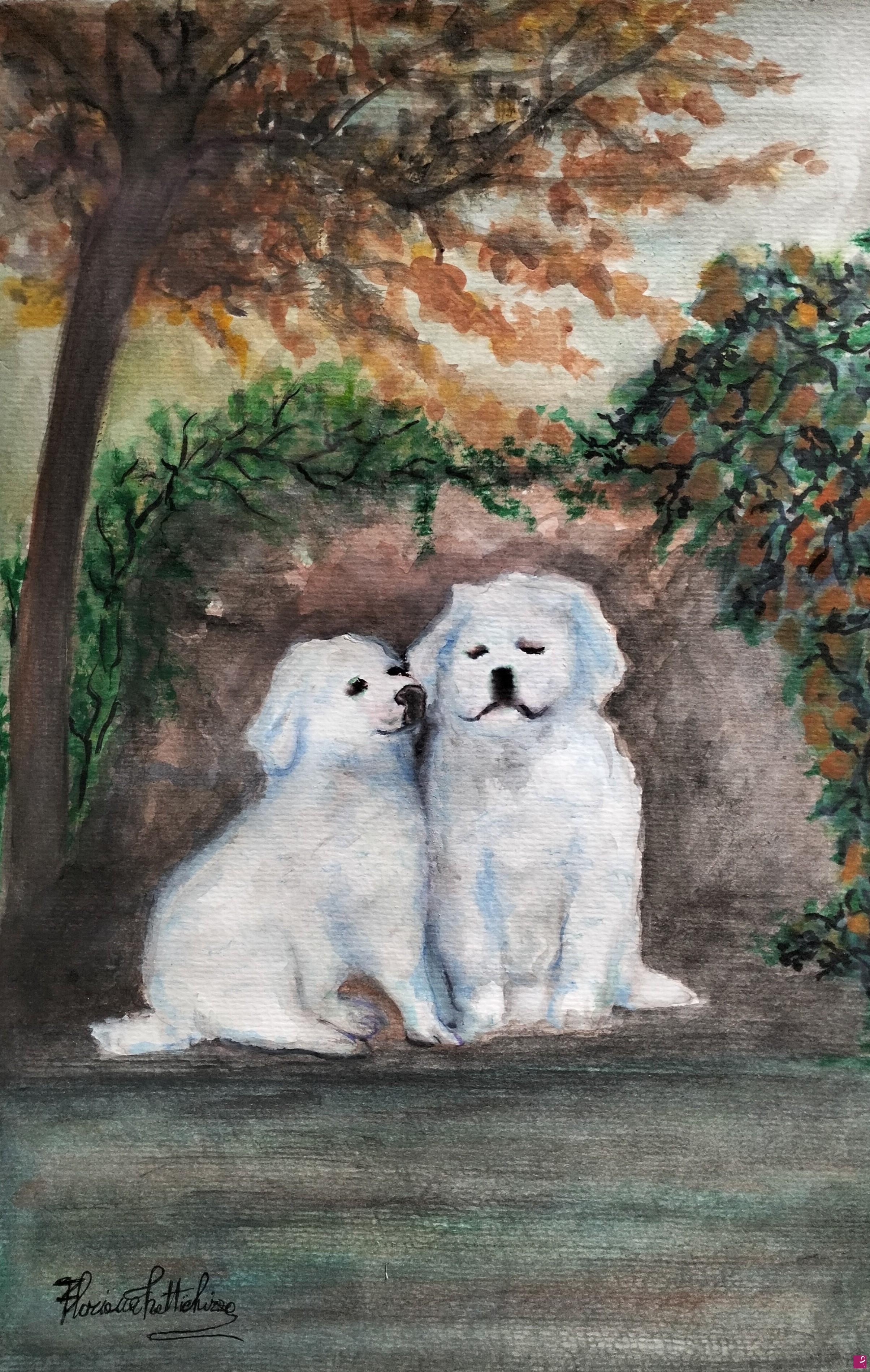 quadri in vendita online - Dolcezza nel bosco.