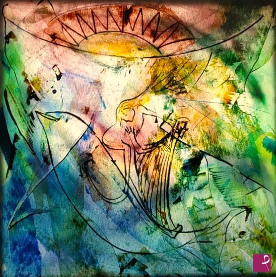 quadri in vendita online - Dolphin's Harp