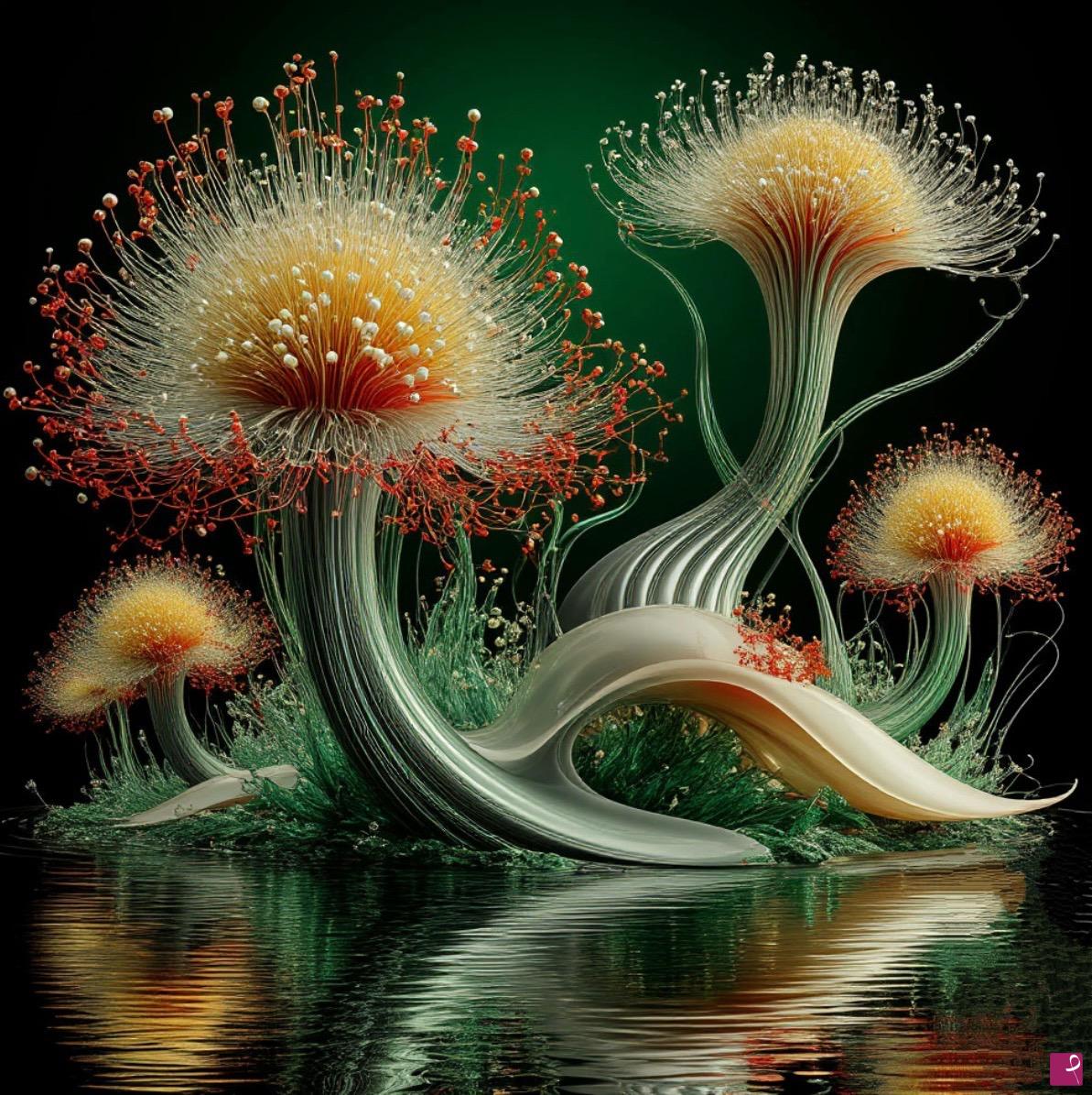 quadri in vendita online - Dominant flower