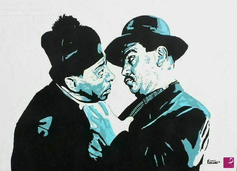 quadri in vendita online - Don Camillo e Peppone