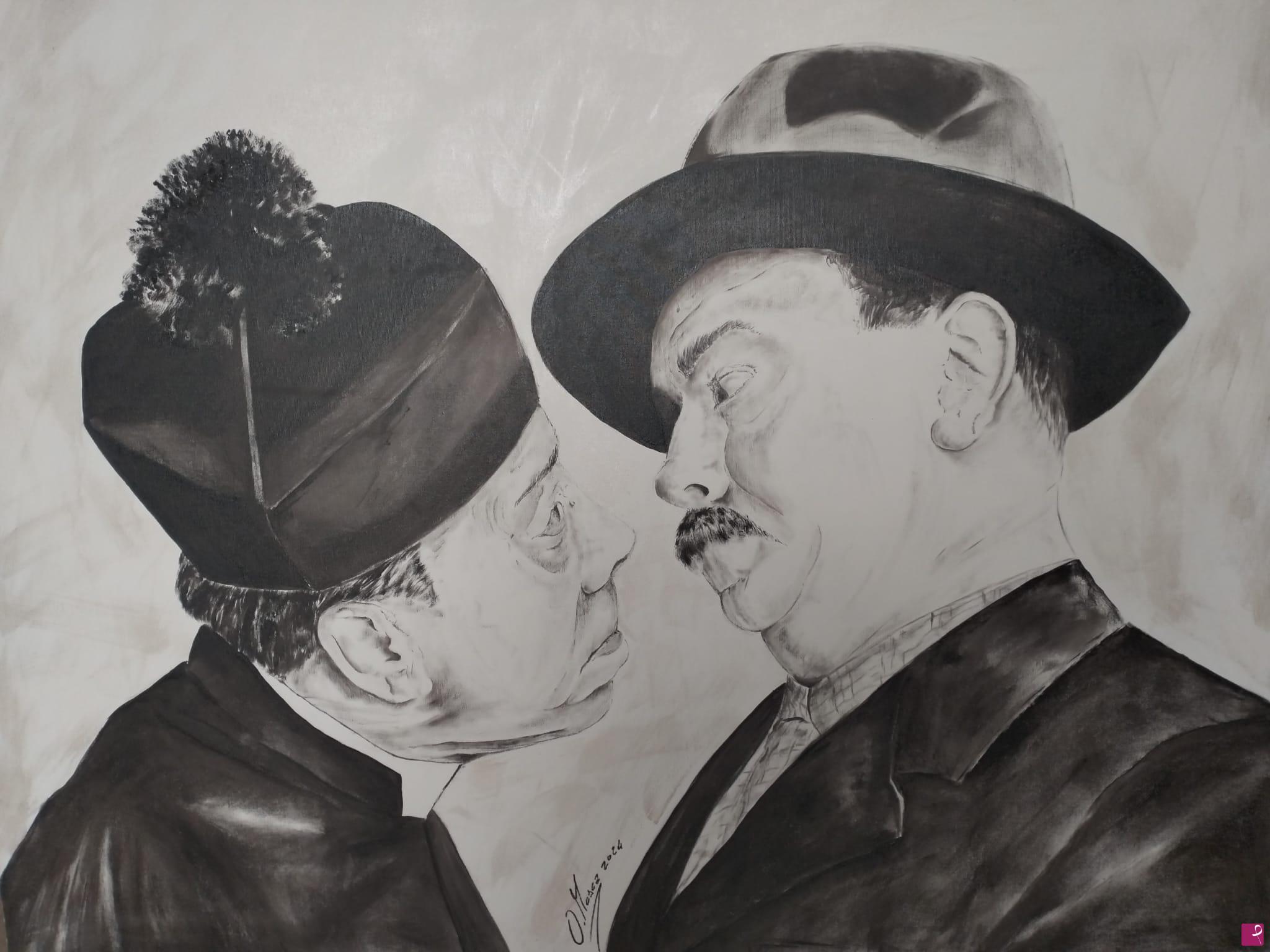 quadri in vendita online - Don Camillo e Peppone