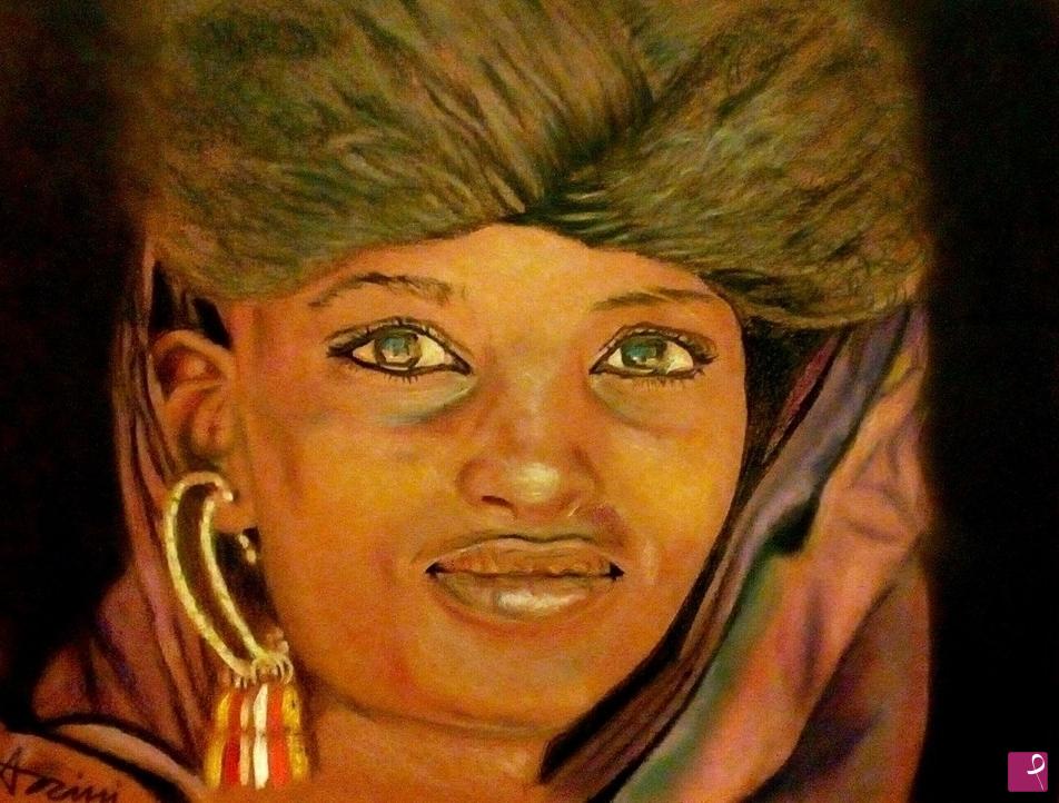 quadri in vendita online - Donna africana