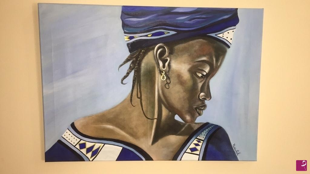 quadri in vendita online - Donna africana