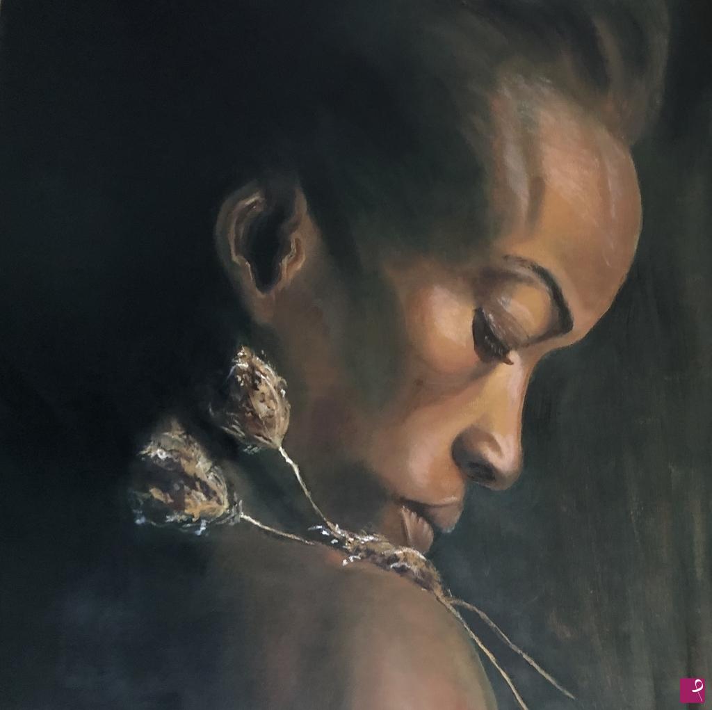 quadri in vendita online - Donna africana 
