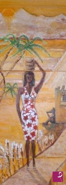 quadri in vendita online - Donna Africana
