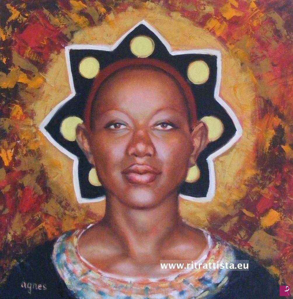 quadri in vendita online - Donna afroamericana