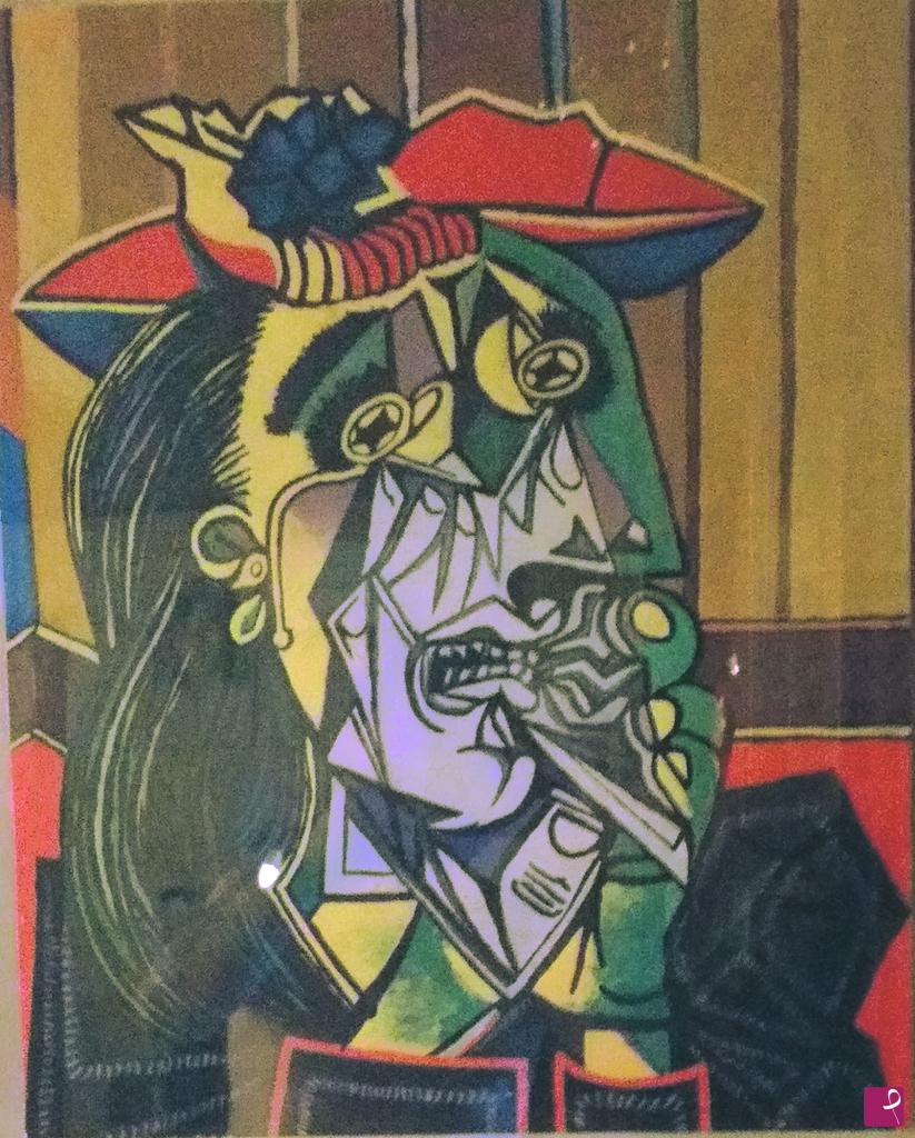 quadri in vendita online - Donna che piange - Omaggio a P. Picasso
