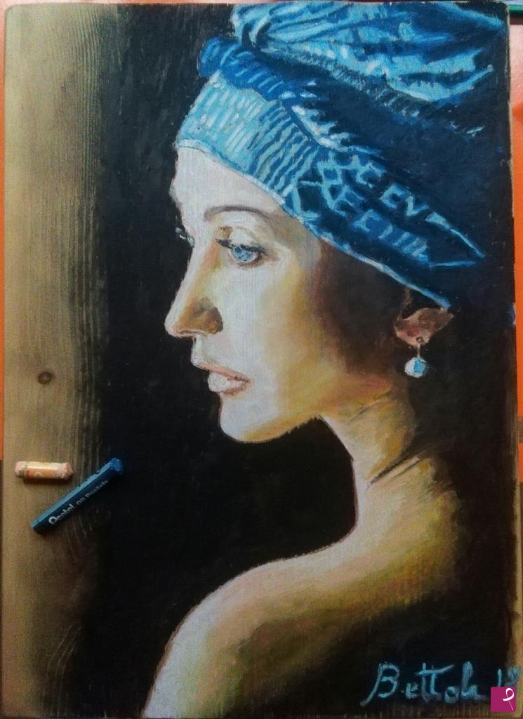 quadri in vendita online - donna col turbante