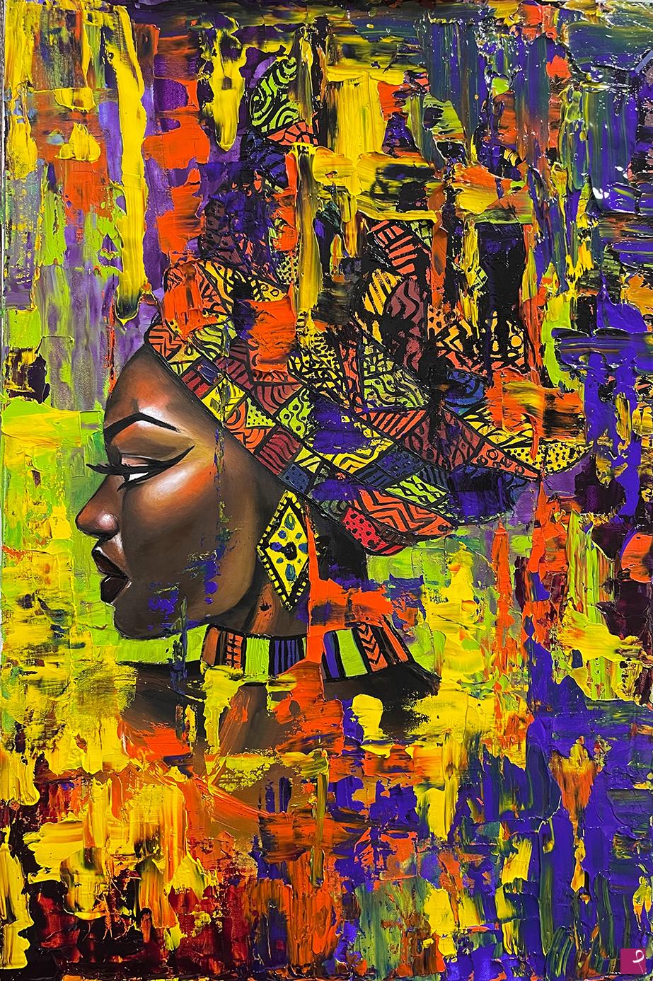 quadri in vendita online - Donna d'Africa