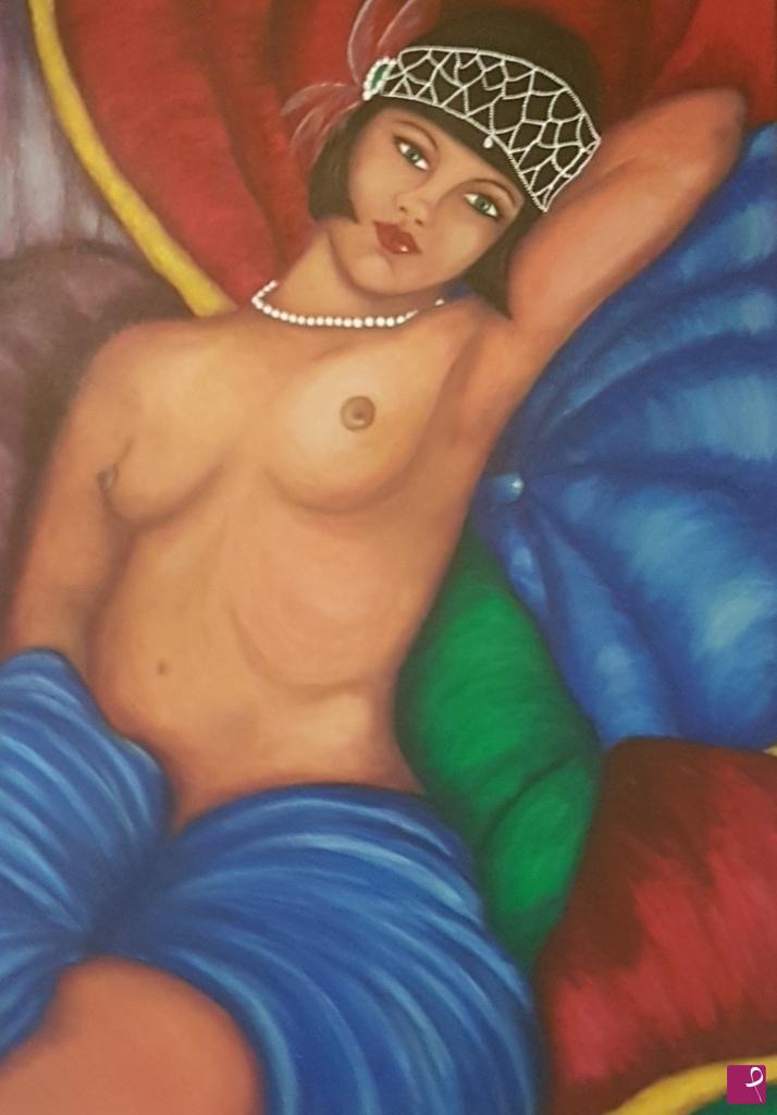 quadri in vendita online - DONNA DAGLI OCCHI VERDI/ WOMAN WITH GREEN EYES