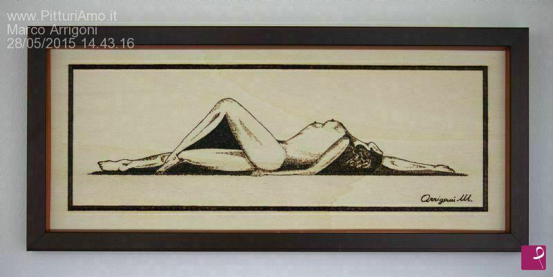 quadri in vendita online - DONNA DISTESA NUDA