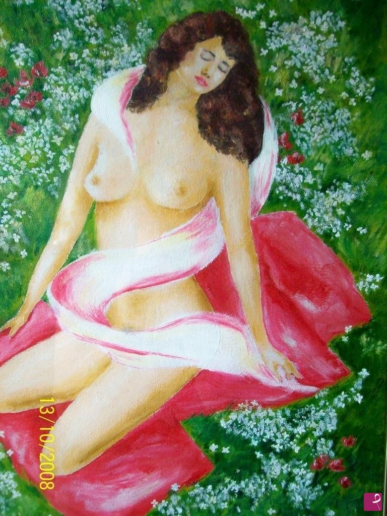 quadri in vendita online - Donna e natura