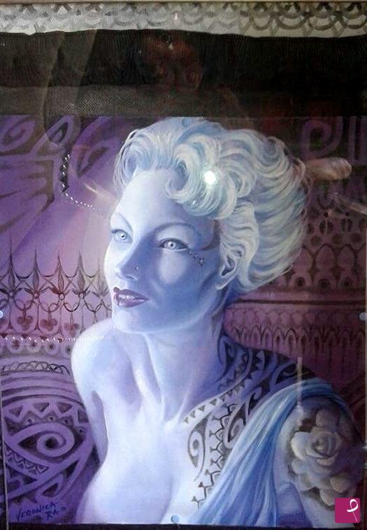 quadri in vendita online - Donna e tattoo