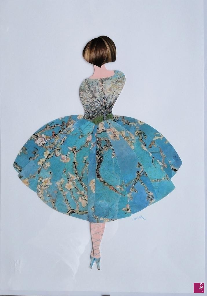 quadri in vendita online - Donna in fiore