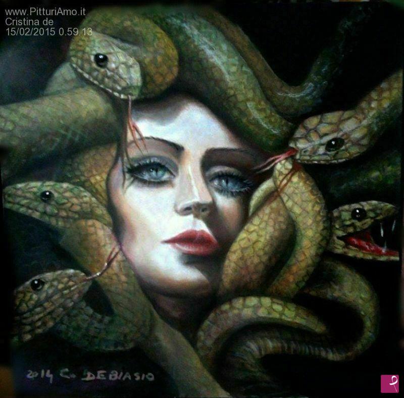 quadri in vendita online - Donna Medusa