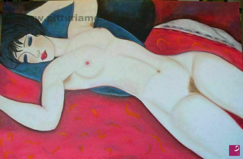 quadri in vendita online - donna nuda