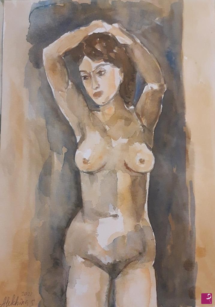 quadri in vendita online - Donna nuda 