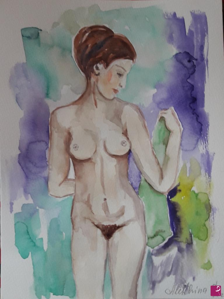 quadri in vendita online - Donna nuda