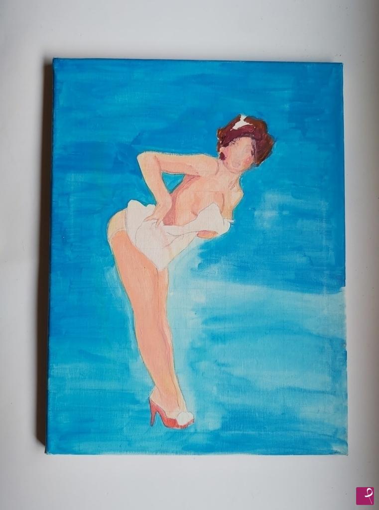 quadri in vendita online - Donna pop art 